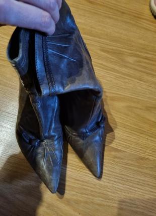 Сапожки,ботильони,40р,куплені в парижі.ідеальний стан.