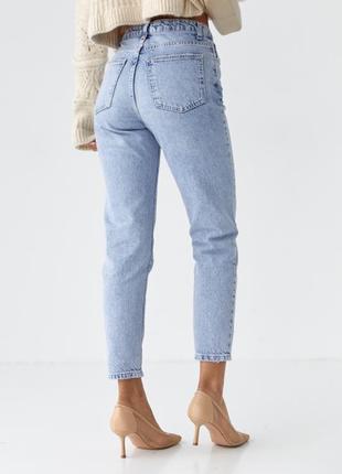 Женские джинсы мом с высокой талией2 фото