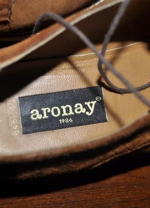 Легкие замшевые мужские туфли ручной работы фирмы aronay, 44 -44 ,5 р-р , по стельке 29 - 29, 5 см.3 фото