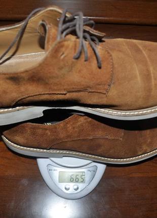Легкие замшевые мужские туфли ручной работы фирмы aronay, 44 -44 ,5 р-р , по стельке 29 - 29, 5 см.10 фото