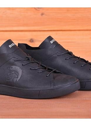 Кеды кроссовки мужские кожаные Lacoste Black кеды