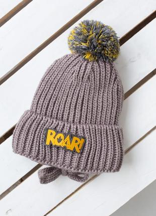 Зимние шапочки для мальчиков "roar"1 фото