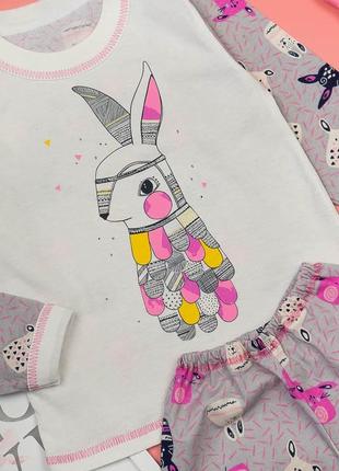 Бавовняна піжама з кроликом, хлопковая пижама с кроликом2 фото
