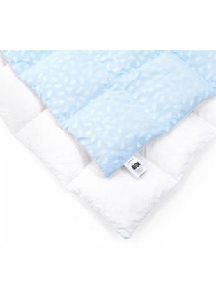 Одеяло mirson пуховое 1840 bio-blue 70% пух деми 110x140 см (2200003013337)5 фото