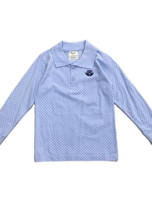 Реглан-поло для хлопчика в блакитному кольорі арт.6013