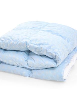 Одеяло mirson набор пуховый №2110 bio-blue зима 90% пух одеяло 200х220 + подушка 50х70 упругая (2200003023251)2 фото