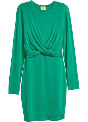 💚впечатляющее зеленое платье стрейчевое от h&m♥️