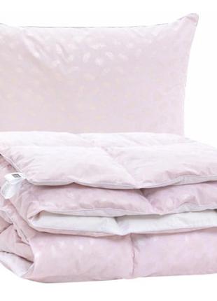 Одеяло mirson набор №2150 bio-pink зима 50% пух одеяло 140х205 + подушка (2200003022230)
