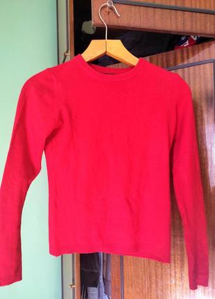 Красный свитер женский oodji размер s2 фото