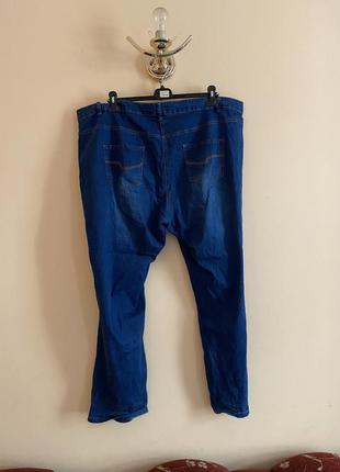 Батал великий розмір стильні сині прямі джинси джинсики штани штаники брюки брючки5 фото
