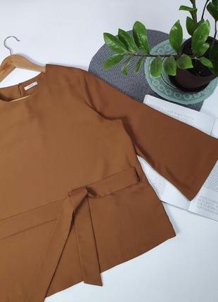 Блуза  в шоколадному кольорі2 фото