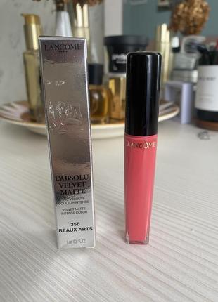 Матова помада lancôme labsolu velvet matte