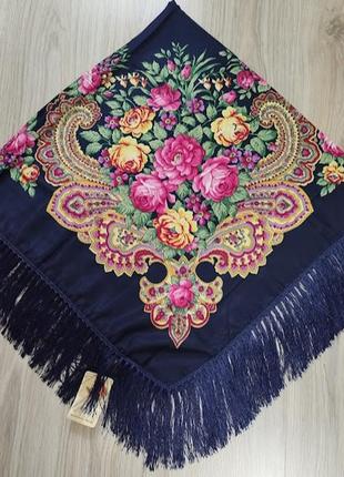 Украинский народный платок, платок с бахромой, украсковый платок, разные цвета2 фото
