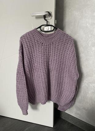 Свитер крупная вязка оверсайз