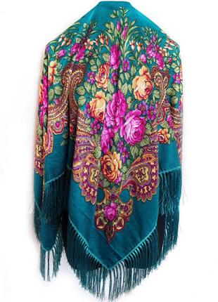 Украинский народный платок, платок с бахромой, украсковый платок, разные цвета