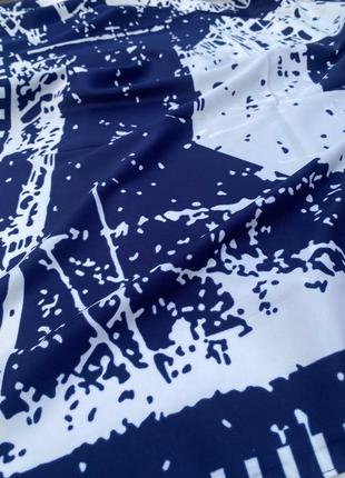 Велика шовкова весняна хустка /платок🤍2 фото