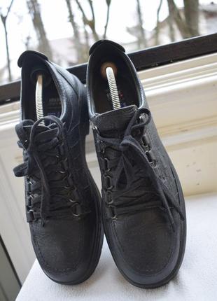 Кожаные туфли мокасины полуботинки fretz men швейцария р. 45 30 см