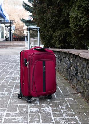 Середня тканина валіза на 4 колеса 1706