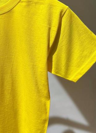 Жовта фудболка унісекс👕