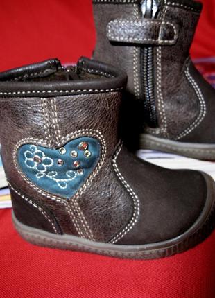 Stups (германия) кожаные деми весна-осень ботиночки 11,5 см.2 фото