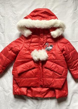 92р. куртка для девочки зимняя, пуховик, пальто