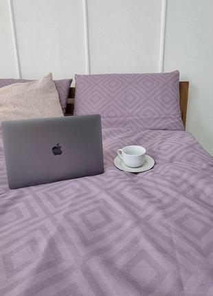 Стильный комплект постельного белья геометрия