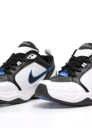 Мужские кроссовки nike air monarch white blue 41-42-43-44-452 фото