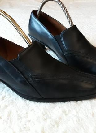 Кожаные туфли под деловой костюм, офисная обувь3 фото