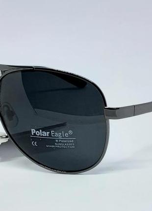 Polar eagl  мужские солнцезащитные очки капли черные поляризированые