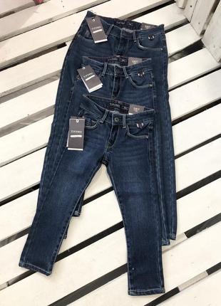 Брендові джинси дитячи tiffosi італія сині для хлопчика 104,110,128