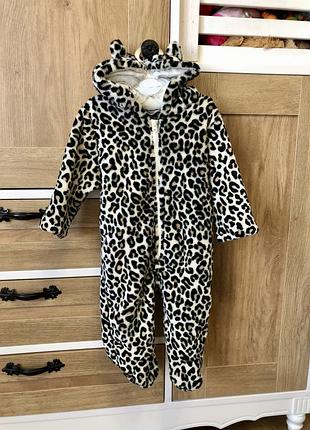 Тепленький комбинезон/человечек 3-9 месяцев.