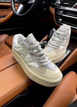 Жіночі кросівки new balance ct302 white beige / smb