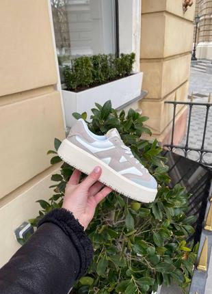 Женские кроссовки new balance ct 302 beige grey / smb2 фото