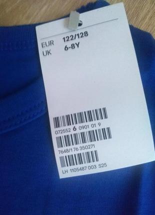 Нарядный реглан для мальчика бренда h&amp;m на возраст 6-8 лет (122-128 см)3 фото