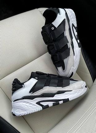 Кроссовки adidas niteball white black