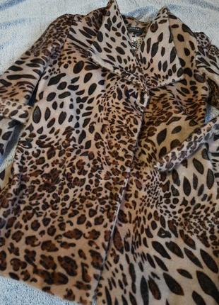 Леопардове пальто жакет альпака2 фото