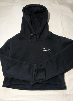 Утеплене укорочене худі