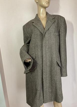 Стильное мужское пальто в елку/l/brend rocha john rocha