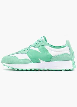 Женские кроссовки new balance 327 mint white / smb5 фото