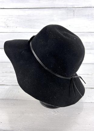Шляпа стильная фетровая promod, черный2 фото