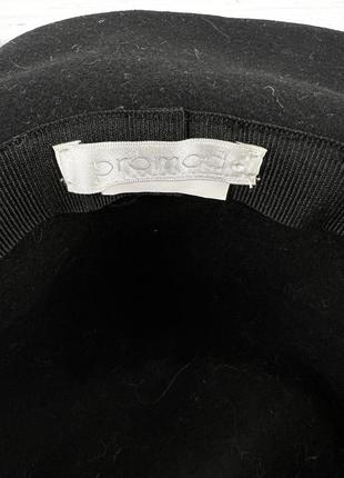 Шляпа стильная фетровая promod, черный5 фото