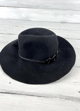 Шляпа стильная фетровая promod, черный3 фото