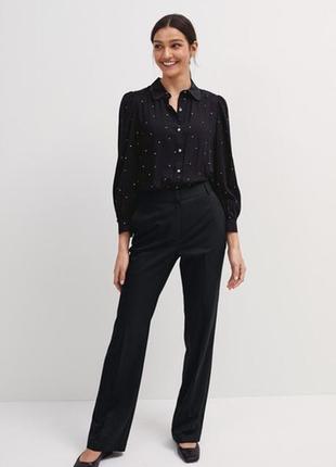 Базовые классические черные штаны next