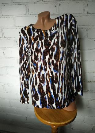 Джемпер на ґудзиках принтований віскоза casamia