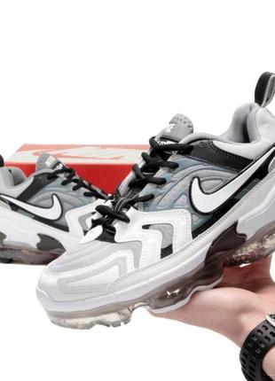 Мужские кроссовки nike vapormax plus evo grey white 41