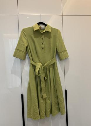 Сукня зелена астель3 фото