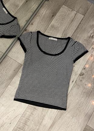 Футболка в полоску zara p. 46 m