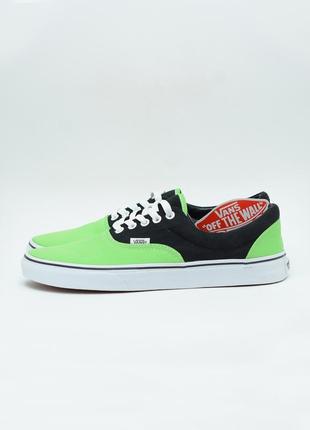 Vans era (2 tone) black/green flash новые в коробке размер us10 (43) 28см1 фото