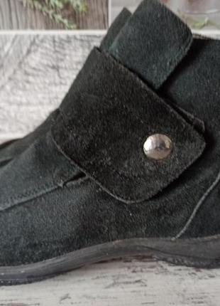 Комфортні черевики на ліпучках на широку стопу, теплі португалія texon1 фото