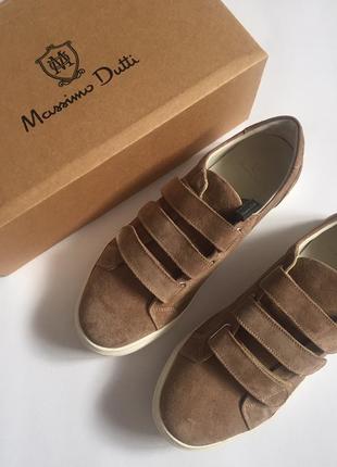 Замшевые кеды massimo dutti  45 размер (2105222718)